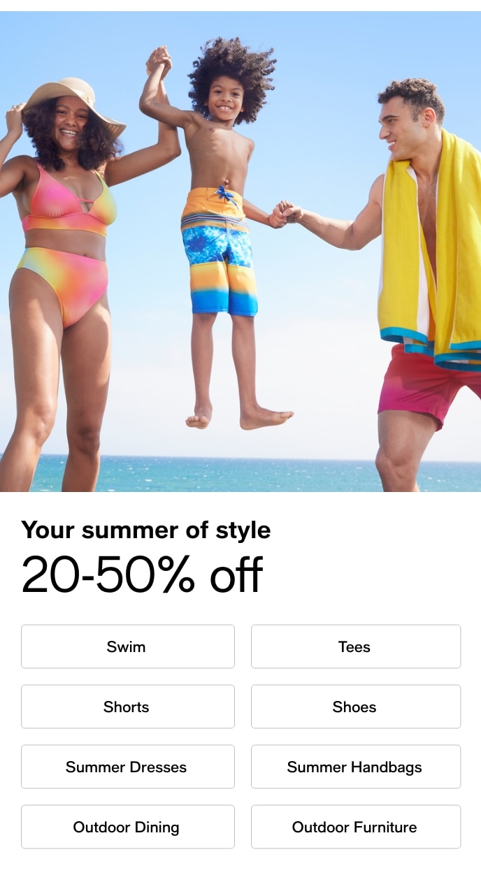 Your Summer Of Style, 20-50% Off