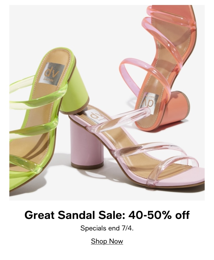 Great Sandal Sale: 40-50% Off, Specials End 7/4, Shop Now