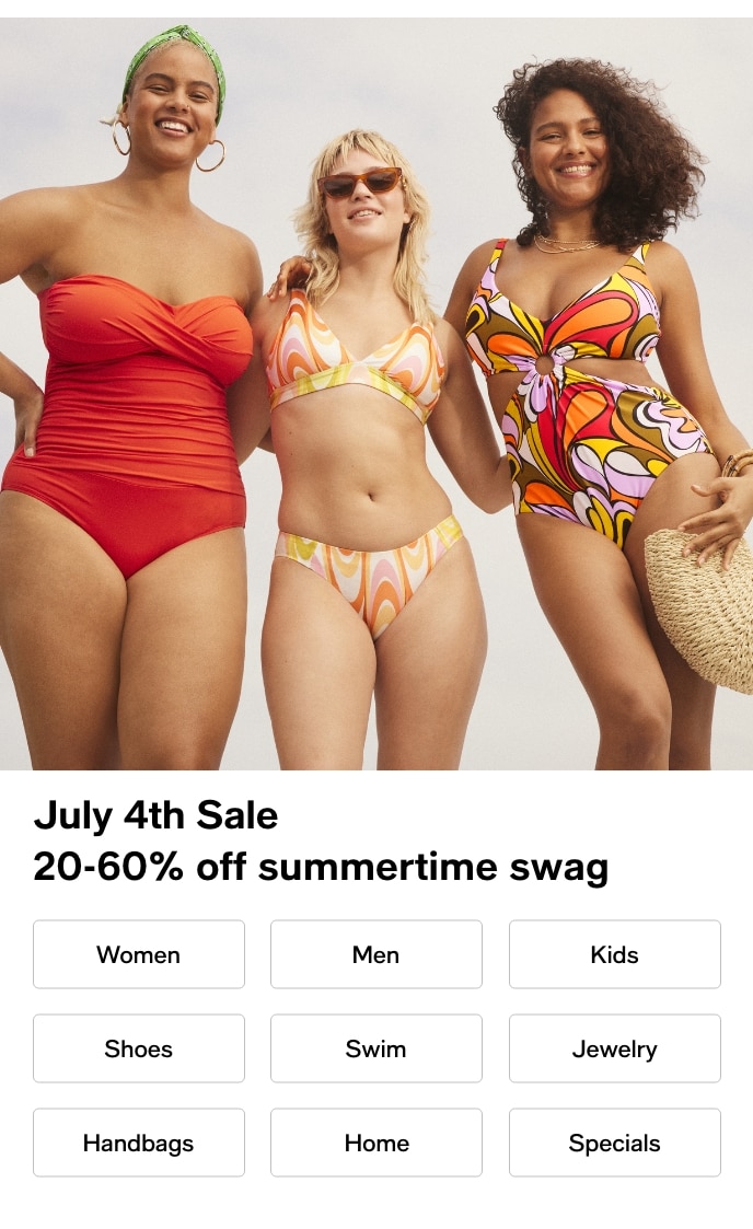 July 4th Sale, 20-60% Off Summertime Swag
