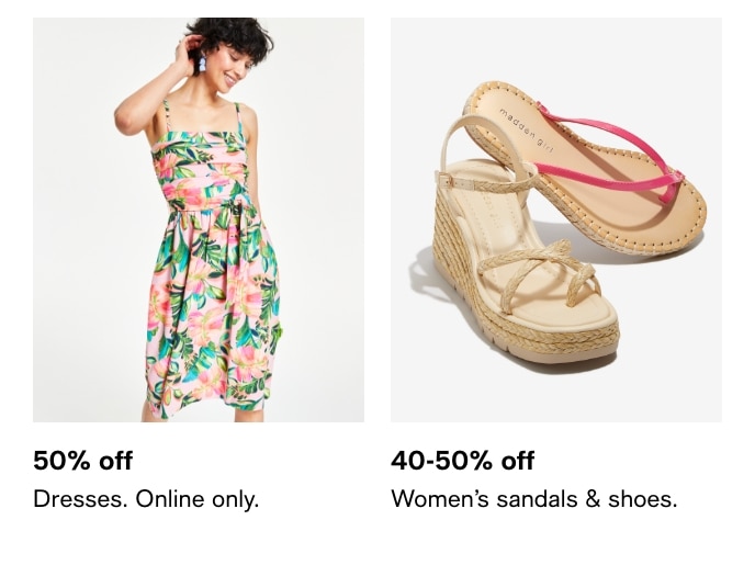 50% Off, Dresses, Online Only