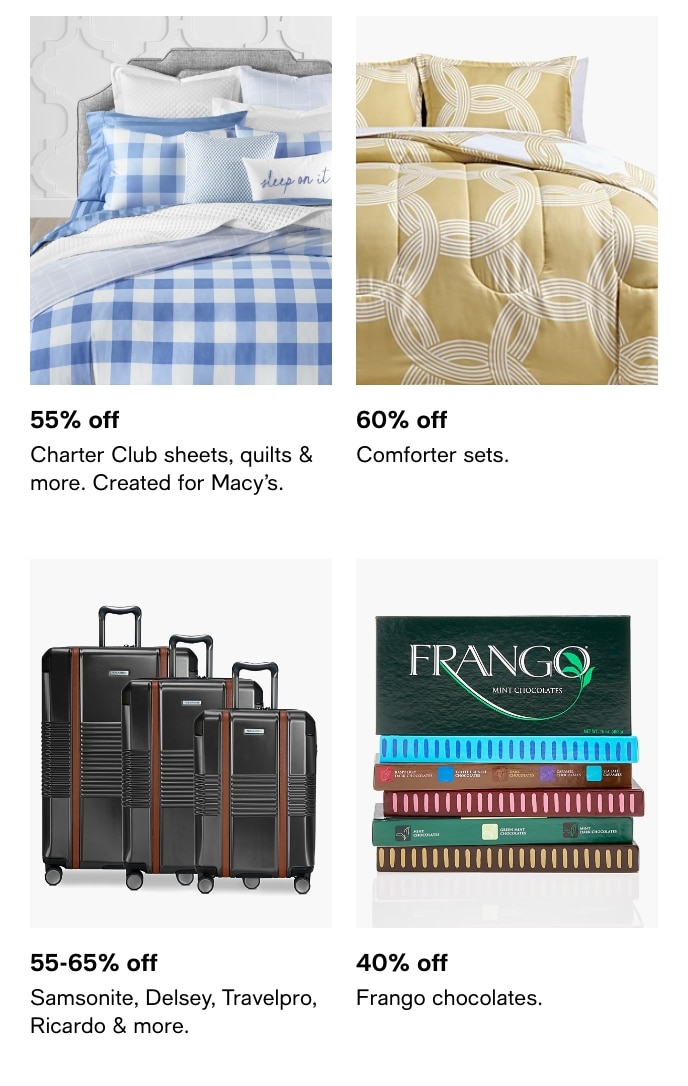 55% Off, Charter Club Sheets, Quilts & More. Created For Macy's
