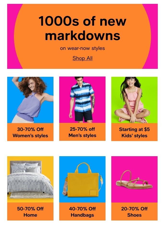1000s Of New Markdowns On Wear-Now Styles, Shop Now