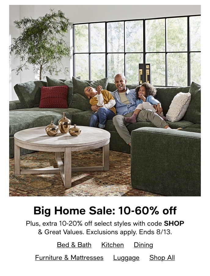 Big Home Sale: 10-60% Off