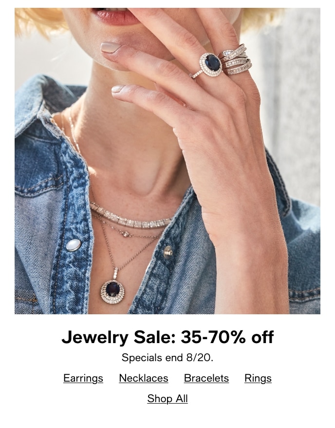 Jewelry Sale: 35-70% Off, Specials End 8/20