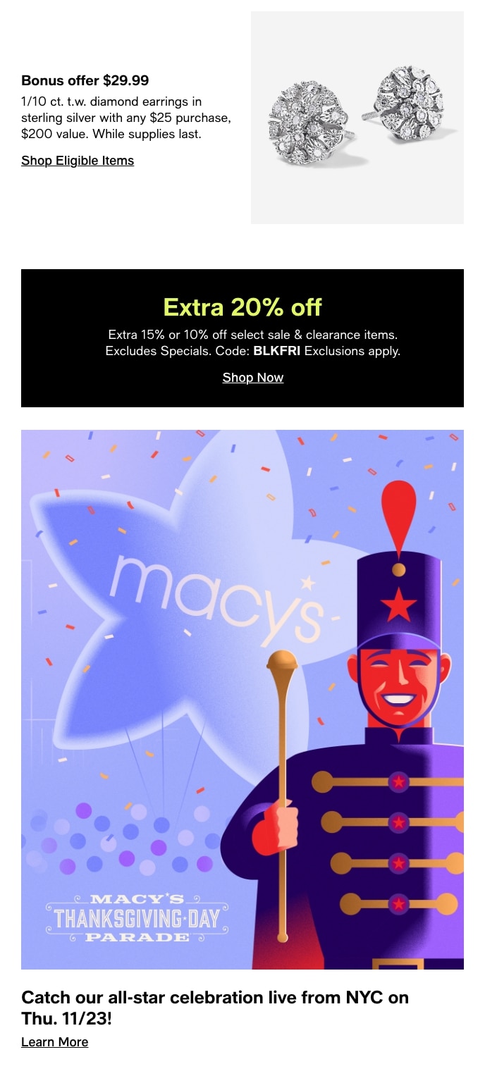 Epic Specials + Free Ship at $25? Our biggest event is on! - Macy's