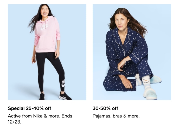 Special 25-40% Off, Active From Nike & More, Ends 12/23