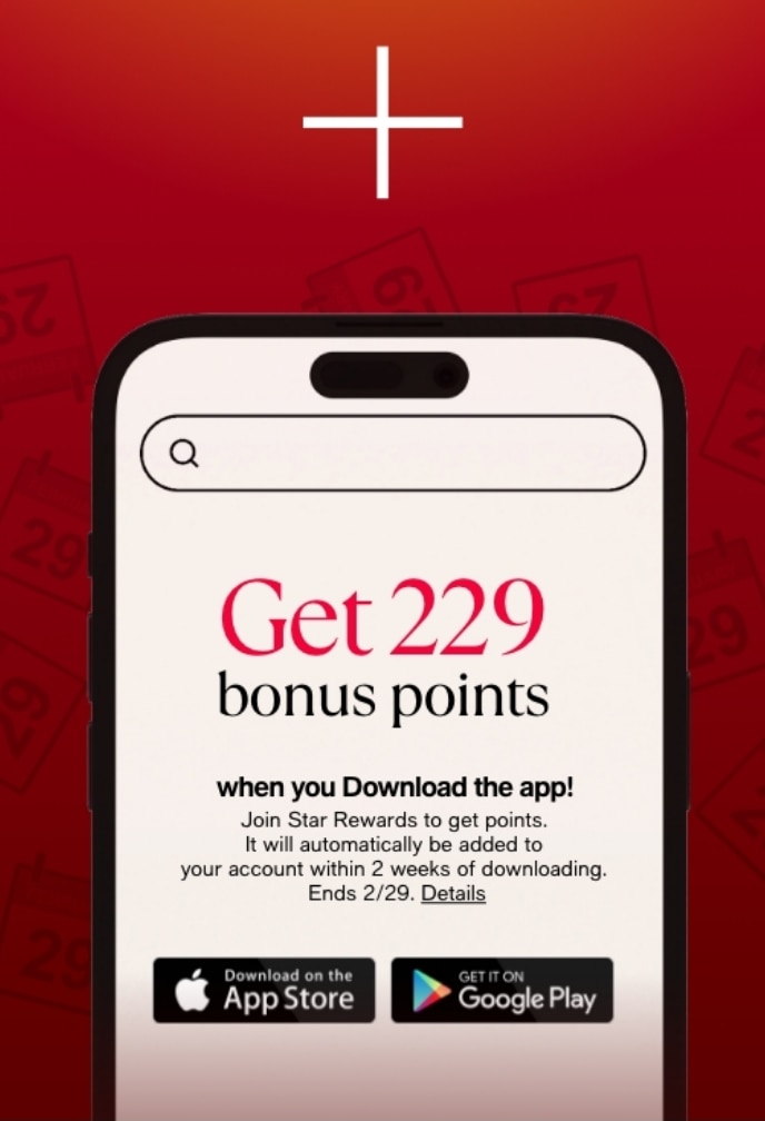 Get 229 Bonus Points When You Download The App!