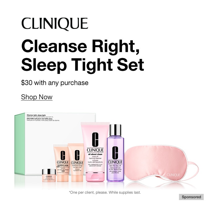 CLINIQUE, Cleanse Right, Sleep Tight Set, Shop Now