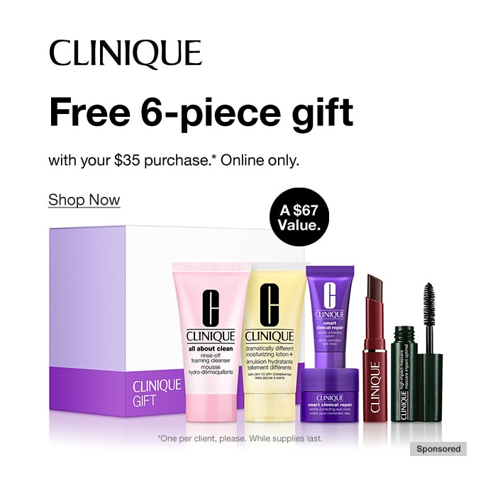 CLINIQUE, Free 6-Piece Gift, Shop Now