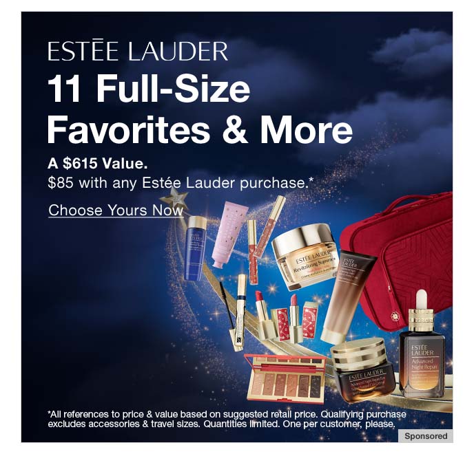 Estee Lauder, 11 Full-Size Favorites & More, Choose Yours Now