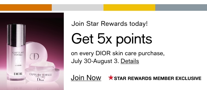 Get 5x Points On Every DIOR Skin Care Purchase, July 30-August 3