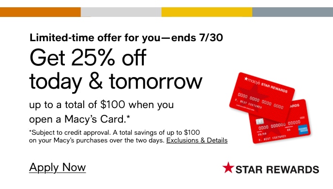 Limited-Time Offer For You -- Ends 7/30, Get 25% Off Today & Tomorrow