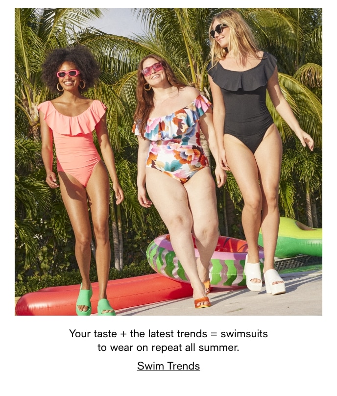 Your Taste + The Latest Trends = Swimsuits To Wear On Repeat All Summer, Swim Trends