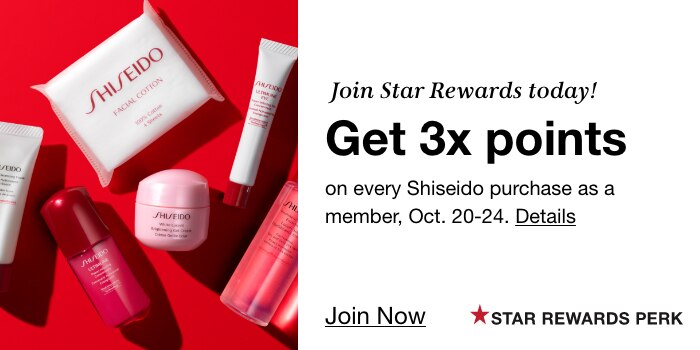 Get 3x Points On Every Shiseido Purchase, Oct. 20-24, Shop Now